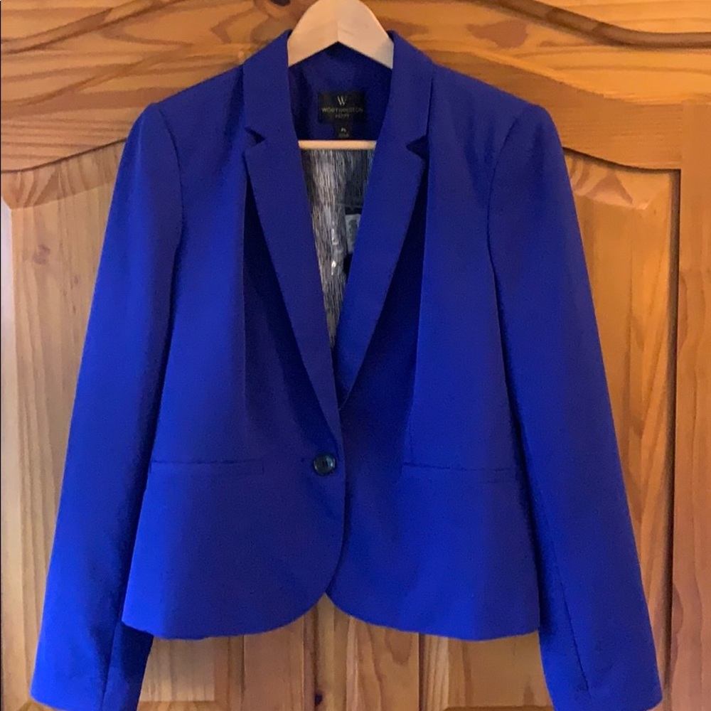 Worthington Petite Large Royal Blue Blazer